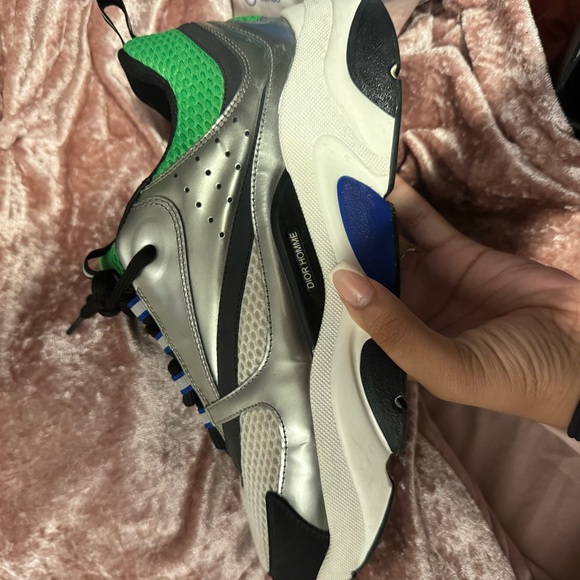 DIOR B22 SLIVER/GREEN/WHITE/BLUE size 43.5 - Picture 3 of 7